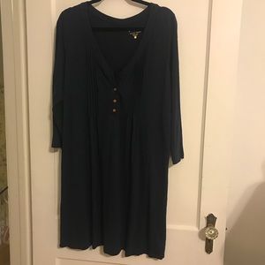 XL Lilly Pulitzer Navy Long Sleeve Lightweight Dress